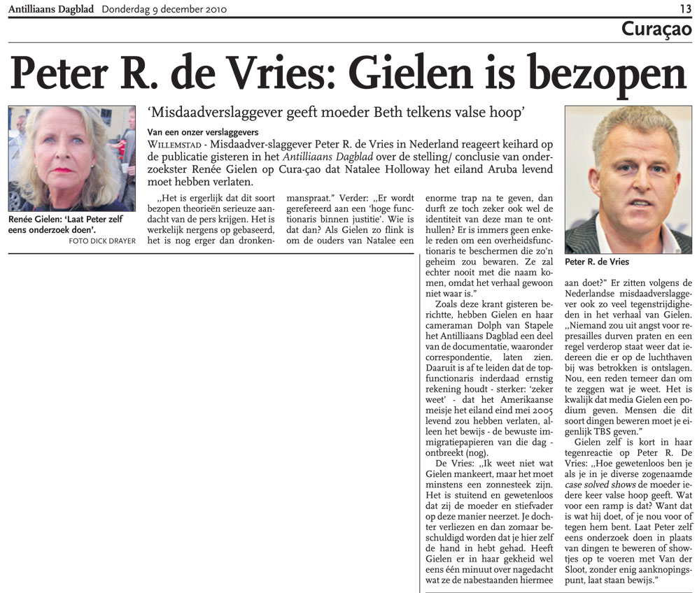 Peter R. de Vries: Renee Gielen is bezopen
